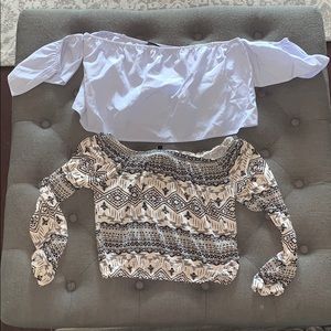 Women’s crop top bundle both fit like small
